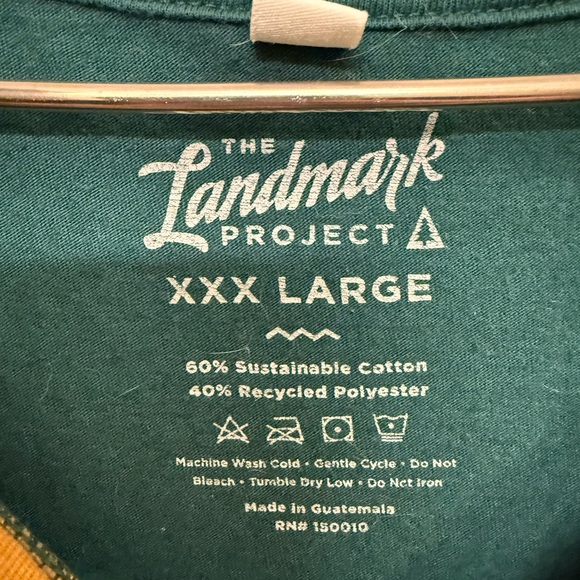 Landmark Forest Green Ringer Tee - Picture 2 of 3